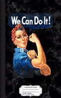 Vintage Rosie the Riveter Composition Notebook: College Ruled 93/4 X 71/2 100 Sheets 200 Pages for Writing