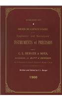 Handbook And Illustrated Catalogue of the Engineers' and Surveyors' Instruments of Precision - Made By C. L. Berger & Sons - 1900