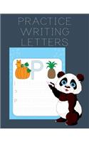 Practice Writing Letters: Letter Tracing Practice Book For Preschoolers, Kindergarten (Printing For Kids Ages 3-5)(1" Lines, Dashed)