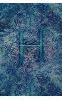Monogram H Any Day Planner Notebook: Scheduler Organizer Datebook