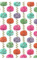 Journal Notebook Abstract Sketchy Trees Pattern 3