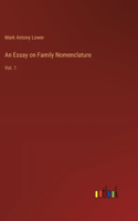 Essay on Family Nomenclature
