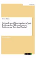 Marktanalyse und Marketingplanung für die Eröffnung eines Mikrostudio mit der Positionierung 