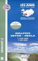 Gullfoss - Geysir - Hekla - Iceland Trekking & Driving Map 2 - 1:100 000 & 1:50 000