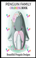 Penguin Family Coloring Book