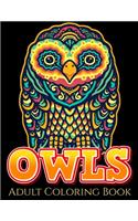Owls Adult Coloring Book