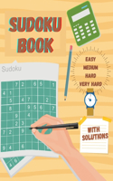 Sudoku Book: Sudoku Puzzles & Answers, Easy, Medium, Hard, Very Hard Puzzles for Adults (Puzzles & Games for Adults), 6"×9" iches