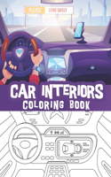 Car interiors coloring book