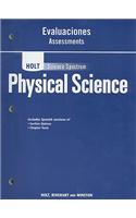 Holt Science Spectrum Physical Science Evaluaciones Assessments