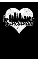 Cincinnati: 6x9 college lined notebook to write in with skyline of Cincinnati, Ohio