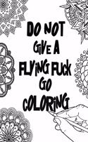 Do not give a flying fuck Go coloring