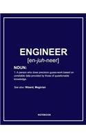 Engineer's Lined Notebook. Notes & Exercise Book (Blue)