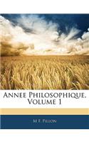Annee Philosophique, Volume 1