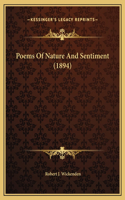 Poems Of Nature And Sentiment (1894)