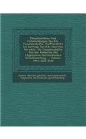 Plenarbeschl Sse Und Entscheidungen Des K.K. Cassationshofes, Ver Ffentlicht Im Auftrage Des K.K. Obersten Gerichts- ALS Cassationshofes Von Der Redac
