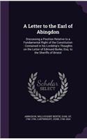 Letter to the Earl of Abingdon
