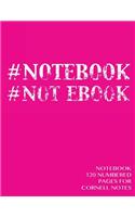 Notebook 120 numbered pages for Cornell Notes