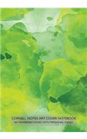 Cornell Notes Art Cover Notebook 160 Numbered Pages with Personal Index