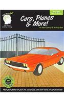 Cars, Planes & More-An Adult Coloring & Activity Book