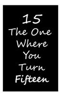 15th The one where you turn Fifteen
