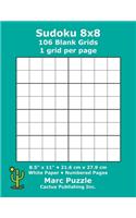 Sudoku 8x8 - 106 Blank Grids