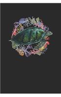 Turtle With Corals: Turtles Notebook, Blank Lined (6" x 9" - 120 pages) Animal Themed Notebook for Daily Journal, Diary, and Gift