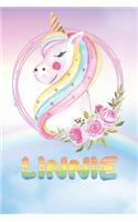 Linnie: Linnie's Unicorn Personal Custom Named Diary Planner Calendar Notebook Journal 6x9 Personalized Customized Gift For Someone Who's Surname is Linnie 