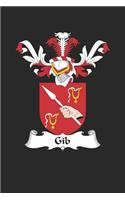 Gib: Gib Coat of Arms and Family Crest Notebook Journal (6 x 9 - 100 pages)