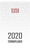 Texter - 2020 Terminplaner