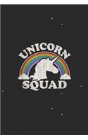 Unicorn Squad: Notebook for Unicorn Lovers-College Ruled Lined Blank 6x9 inch 110 page-Daily Journal for Girls Diary for women