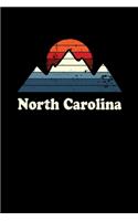Retro North Carolina: A Journal, Notepad, or Diary to write down your thoughts. - 120 Page - 6x9 - College Ruled Journal - Writing Book, Personal Writing Space, Doodle, N