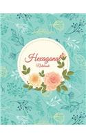 Hexagonal Notebook: 1/4 inch Hexagons Graph Paper Notebooks 120 Pages Large Print 8.5" x 11"