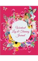 Workout Log & Training Journal: Pink Color Design, 2019 Weekly Meal and Workout Planner and Grocery List 8.5 X 11 Weekly Meal Plans for Weight Loss & Diet Plan