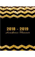 2018-2019 Academic Planner: Daily, Weekly, and Monthly Calendar Planner and Organizer for Students for the Academic Year 2018-2019 (8x10) V5