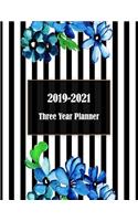 2019-2021 Three Year Planner: 3 Years Calendar 2019-2021-36 Months Calendar, Monthly Schedule Organizer- Weekly Monthly Planner