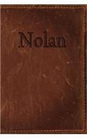 Nolan: Simulated Leather Writing Journal