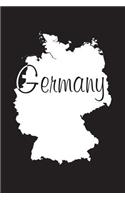 Germany - Black 101 - Lined Notebook with Margins - 6X9: 101 Pages, Medium Ruled, 6 x 9 Journal, Soft Cover