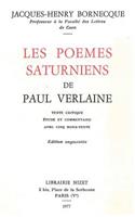 Les Poemes Saturniens de Paul Verlaine