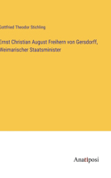 Ernst Christian August Freihern von Gersdorff, Weimarischer Staatsminister