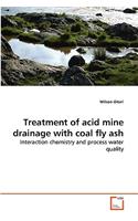 Treatment of acid mine drainage with coal fly ash