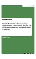 Erklärte Normalität - Diskursivierung abweichenden Verhaltens am Beispiel der Presseberichterstattung zum Amoklauf in Winnenden