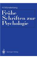 Frühe Schriften Zur Psychologie