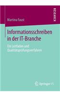 Informationsschreiben in Der It-Branche