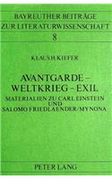 Avantgarde - Weltkrieg - Exil