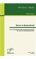 Strom in Deutschland - Ist die erzeugungsseitige Versorgungssicherheit bis zum Jahr 2022 gewährleistet?