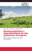 Biodisponibilidad y degradabilidad de dos gramíneas forrajeras