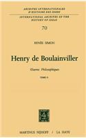 Henry de Boulainviller Tome II