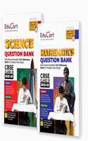 Educart CBSE Question Bank Class 10 2025-26 Science and Mathematics (Introducing Unit Test Worksheets for 2026 Boards Exam) Set of 2 Books