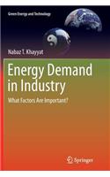 Energy Demand in Industry