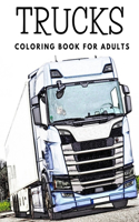 Trucks Coloring Book for Adults